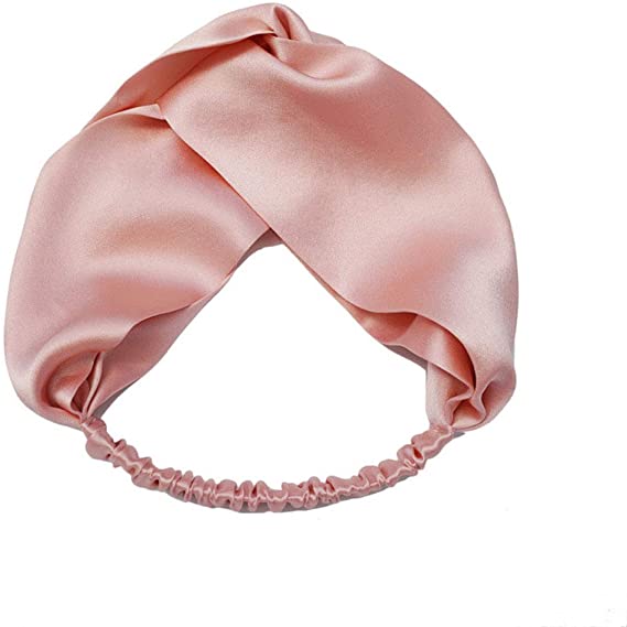 Luxury Silk Headband Pink silkdelux.com 1612763103